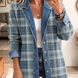 Sofia | Giacca in Denim con Stampa Artistica Rétro