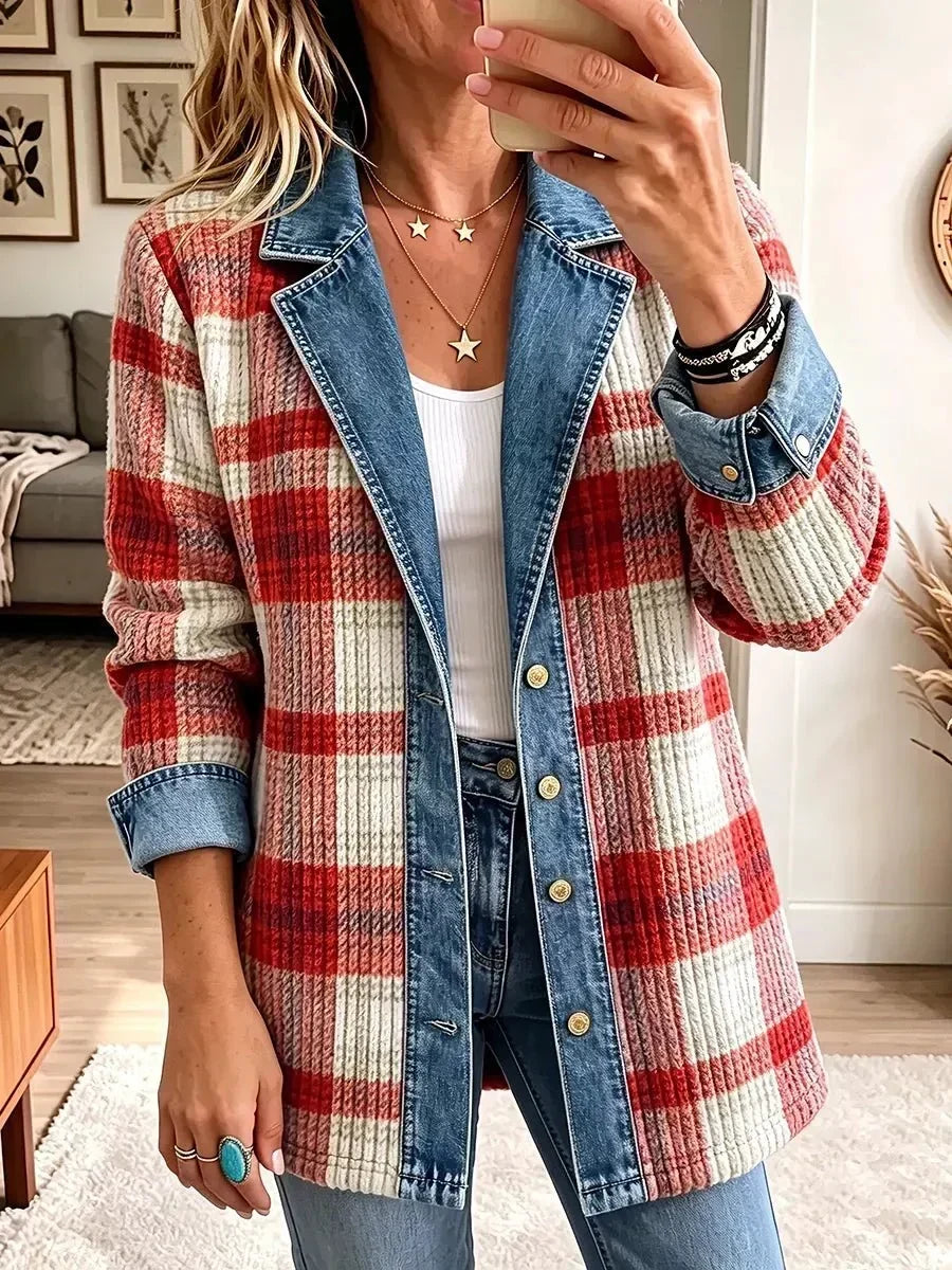 Valentina | Giacca in Denim Patchwork Vintage