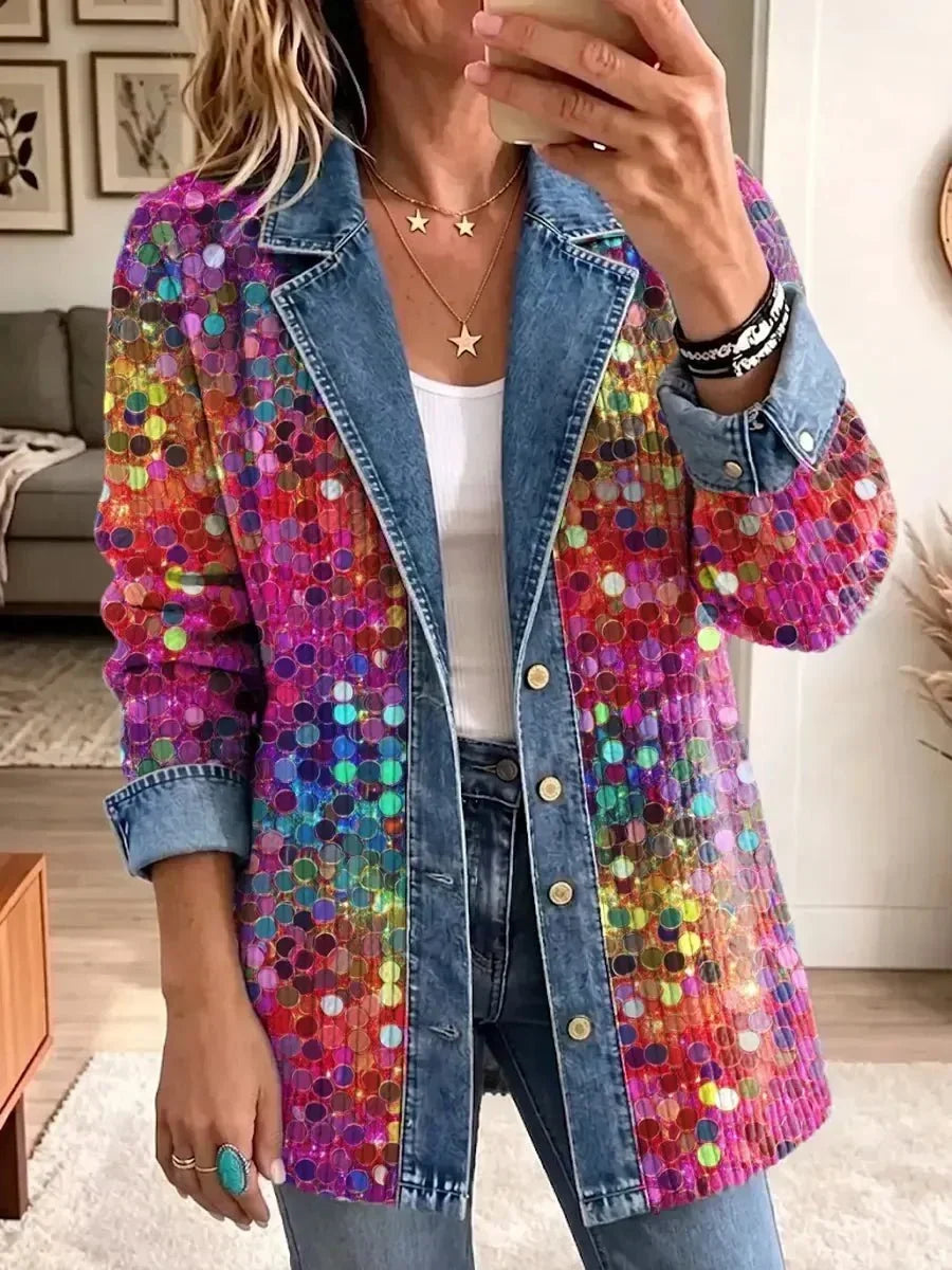 Eleonora | Giacca con Motivo di Paillettes