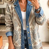 Amelia | Giacca in Denim Patchwork dallo Stile Boho Rétro