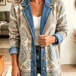 Amelia | Giacca in Denim Patchwork dallo Stile Boho Rétro