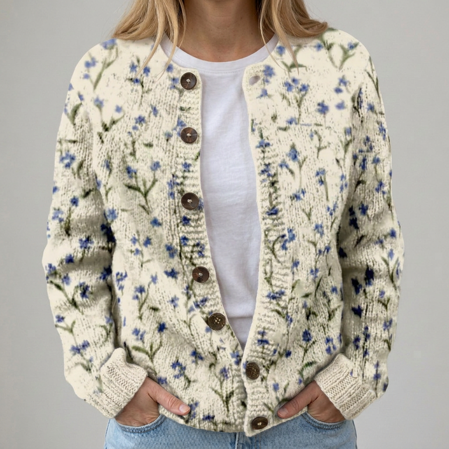 Romina | Cardigan con Fiorellini