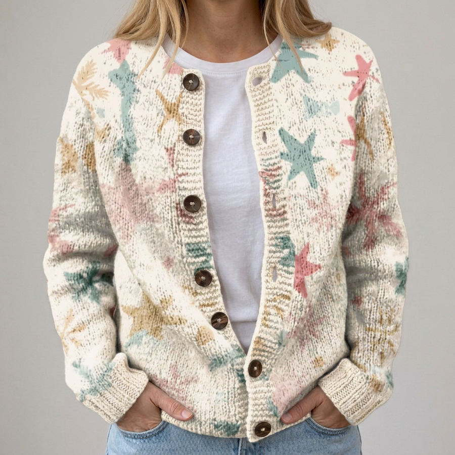 Gabriella | Cardigan con Conchiglie Marine