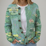 Chiara | Cardigan con Stampa Pittorica
