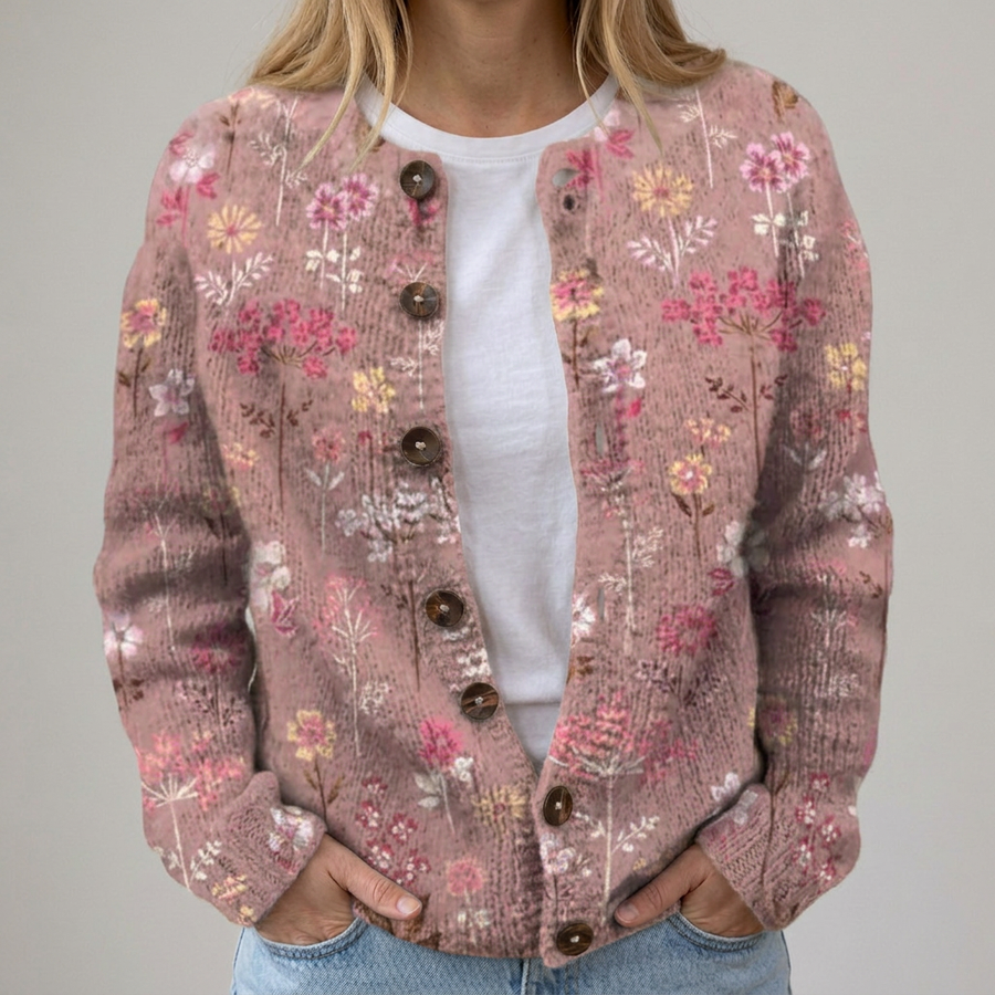 Mina | Cardigan con Piccoli Fiori