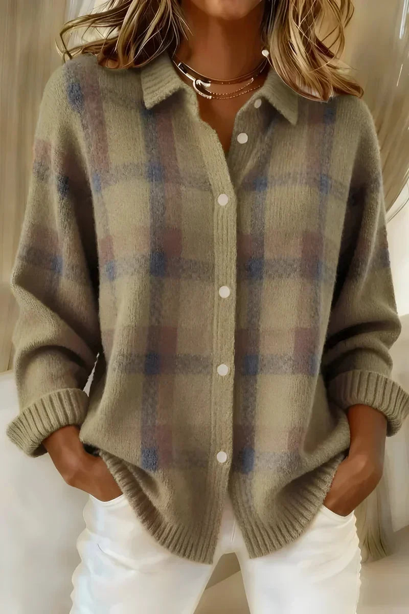 Teresa | Cardigan in Maglia a Quadri