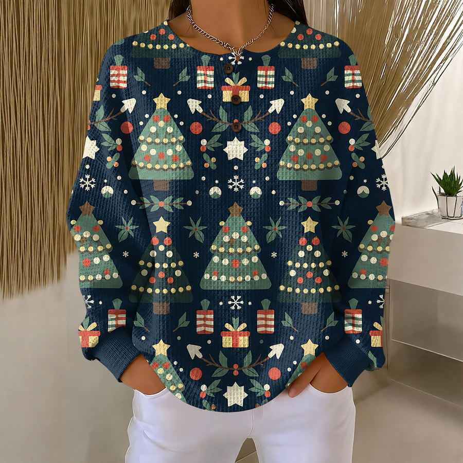 Diana | Felpa con Alberi di Natale