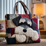 Martina | Borsa per la Spesa Fatta a Mano con Schnauzer