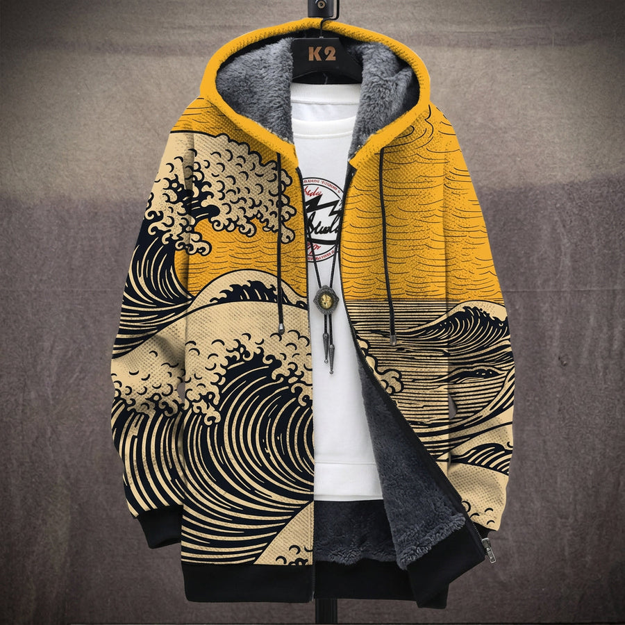 Ines | Cappotto con Cappuccio a Grande Onda, Quattro Colori