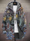 Lina | Cappotto con Cappuccio a Motivi Asiatici, Nove Stampe