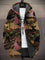 Lina | Cappotto con Cappuccio a Motivi Asiatici, Nove Stampe