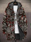 Lina | Cappotto con Cappuccio a Motivi Asiatici, Nove Stampe