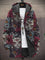 Lina | Cappotto con Cappuccio a Motivi Asiatici, Nove Stampe
