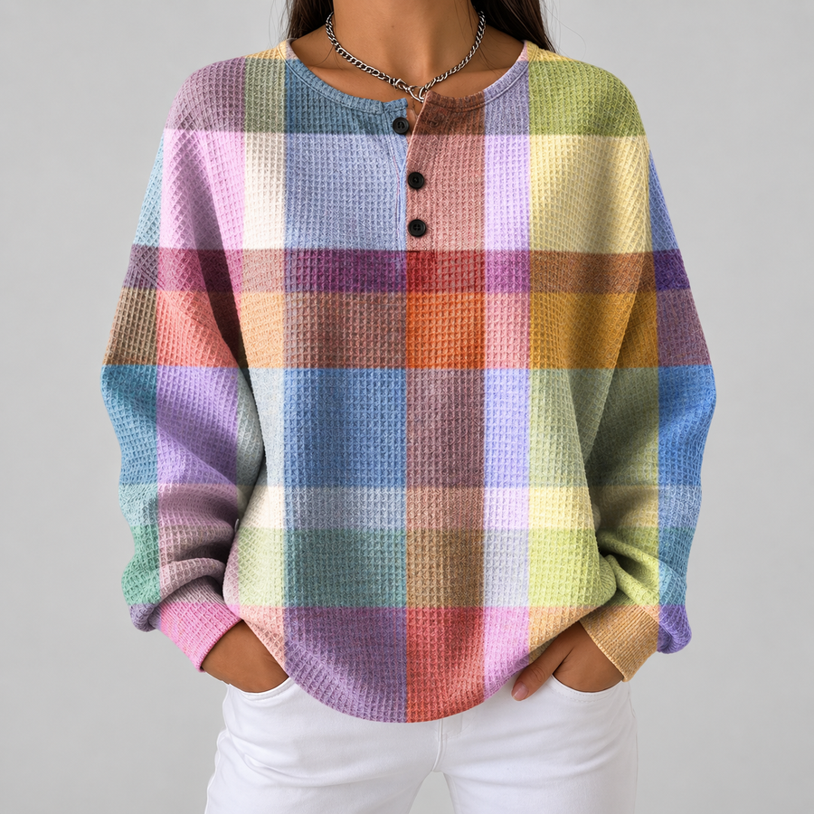 Ofelia | Maglione a Quadri Pastello