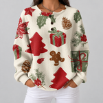Serafina | Maglione con Alberi e Regali di Natale