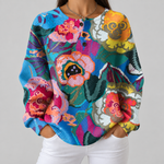 Marcella | Maglione a Grandi Fiori