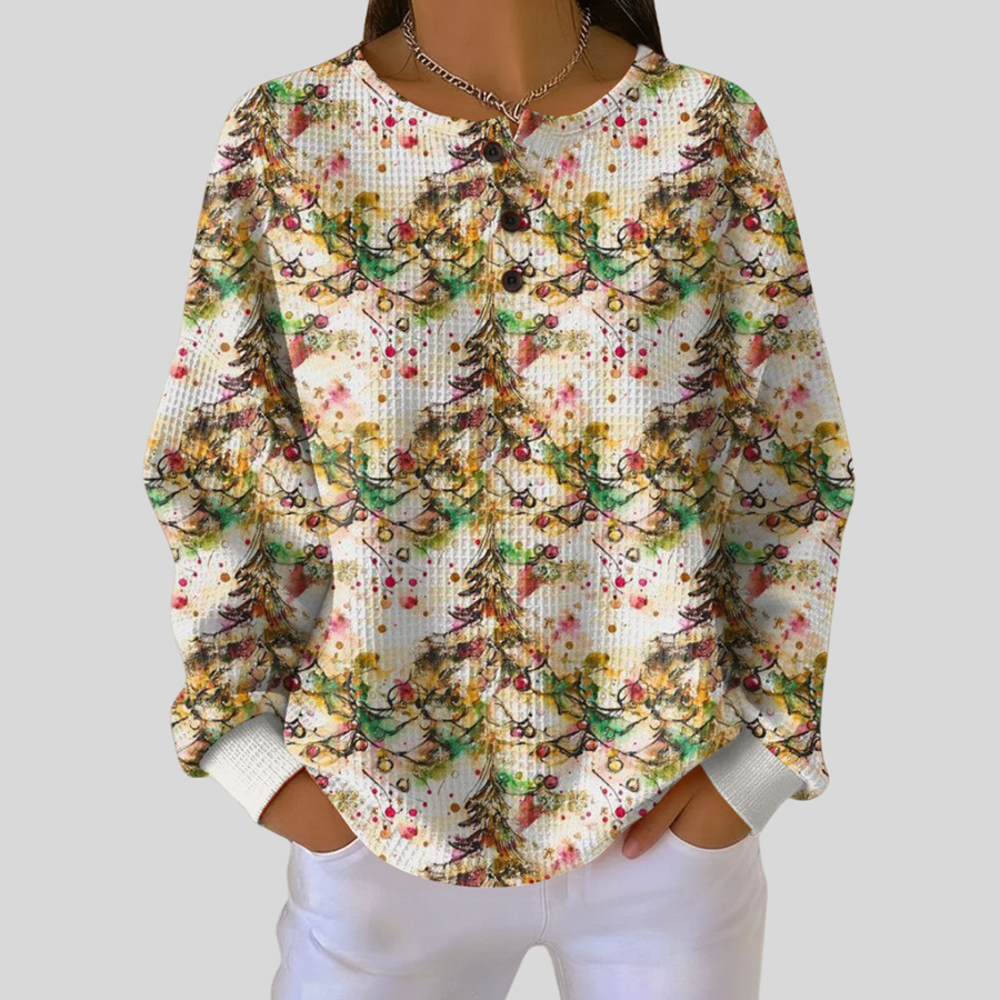 Iva | Maglione a Foglie Dorate