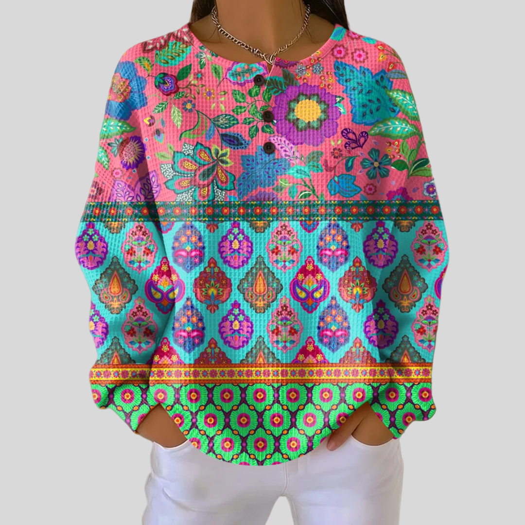 Domenica | Maglione a Medaglioni Decorati