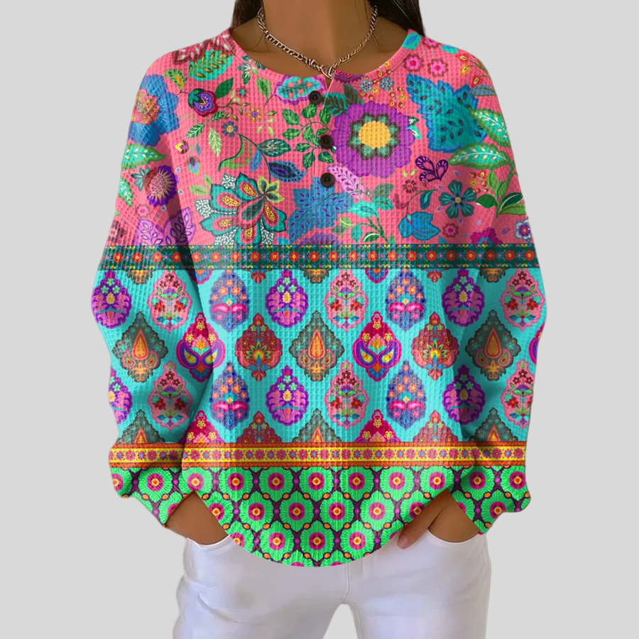 Domenica | Maglione a Medaglioni Decorati