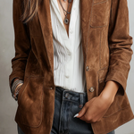 Blazer da Donna Vintage Marrone