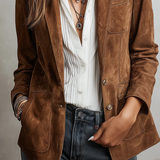 Blazer da Donna Vintage Marrone