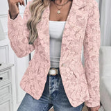 Blazer Aderente da Donna in Jacquard Paisley