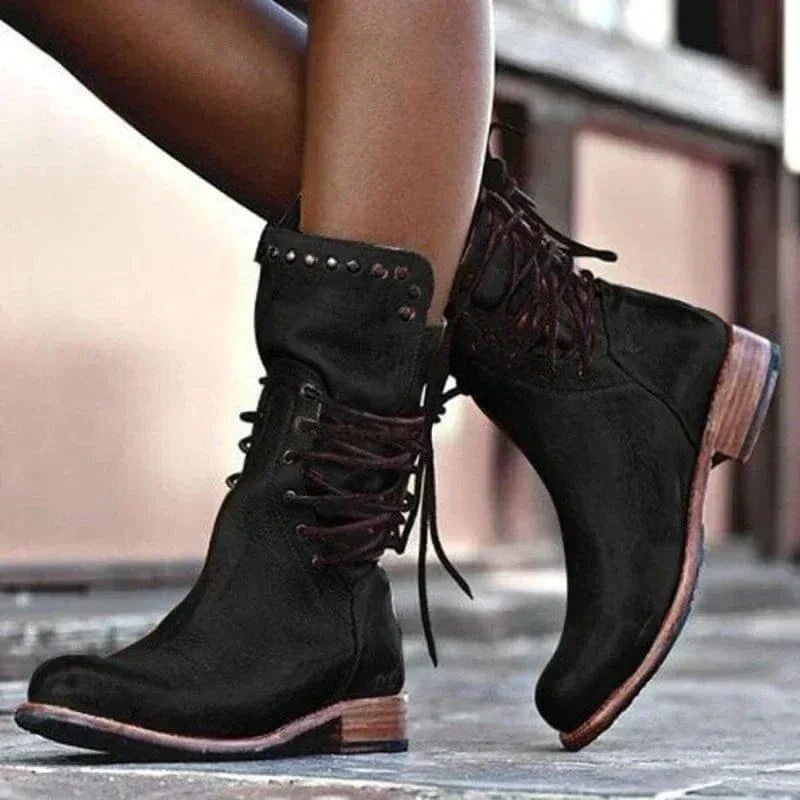 Venetia | Lace-Up Ankle Boots