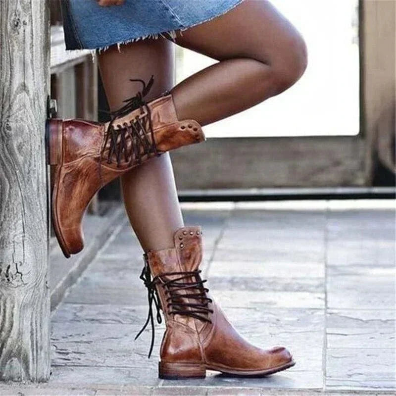 Venetia | Lace-Up Ankle Boots