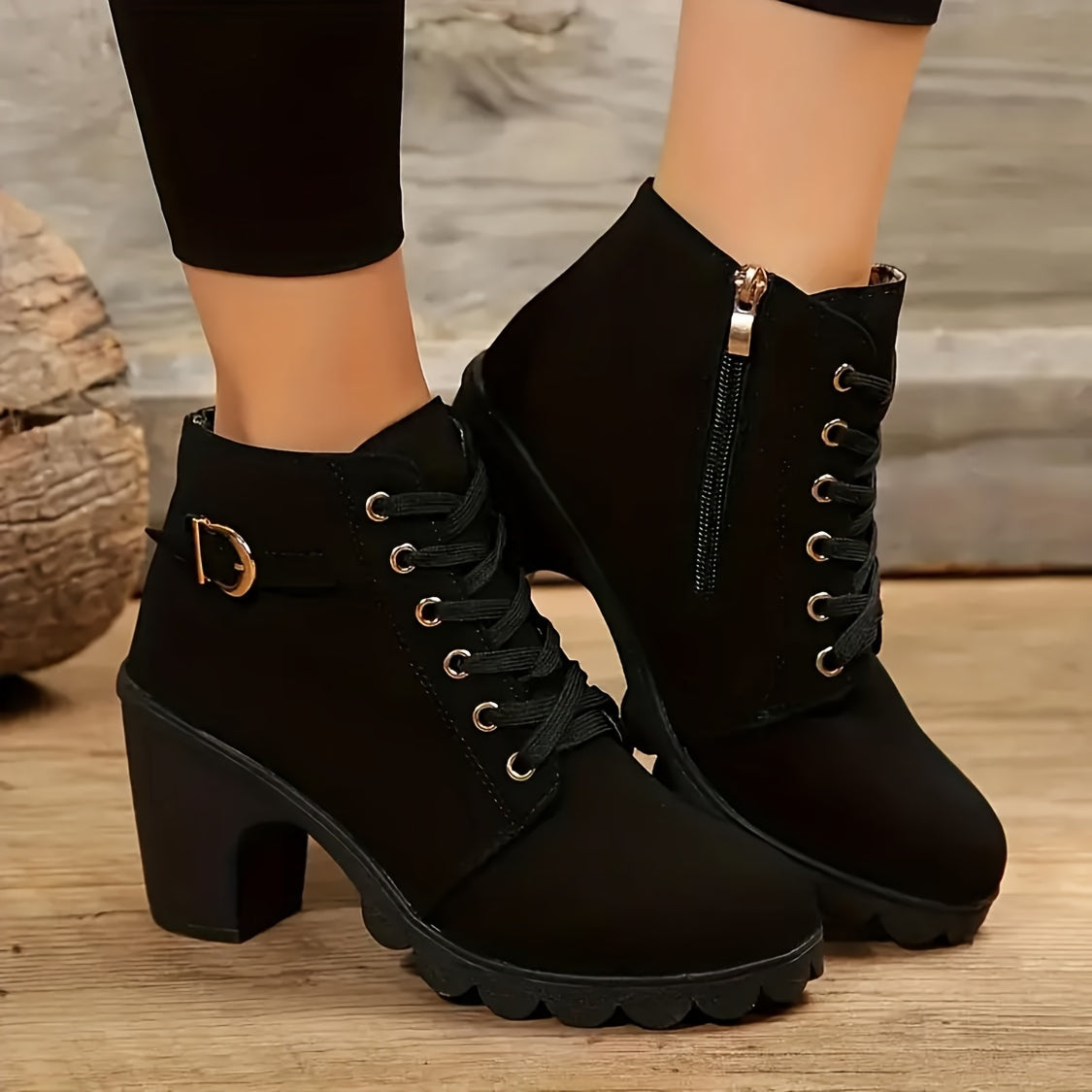 Vera | Lace-Up Ankle Boots
