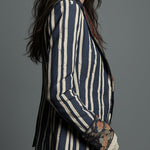 Lavinia | Blazer bohémien a righe e fiori