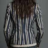 Lavinia | Blazer bohémien a righe e fiori