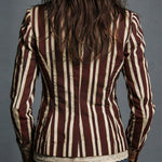 Lavinia | Blazer bohémien a righe e fiori