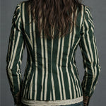 Lavinia | Blazer bohémien a righe e fiori