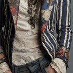 Lavinia | Blazer bohémien a righe e fiori