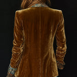 Diana | Blazer patchwork floreale effetto velluto