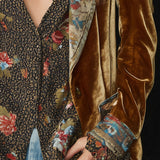 Diana | Blazer patchwork floreale effetto velluto