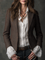Daniela | Blazer sartoriale in tweed marrone