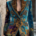 Cecilia | Blazer sartoriale in velluto barocco