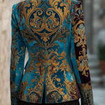 Cecilia | Blazer sartoriale in velluto barocco
