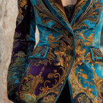 Cecilia | Blazer sartoriale in velluto barocco