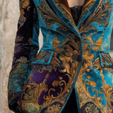 Cecilia | Blazer sartoriale in velluto barocco