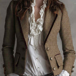 Agata | Blazer sartoriale in tweed pied-de-poule