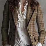 Agata | Blazer sartoriale in tweed pied-de-poule