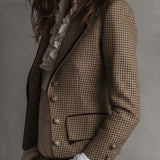 Agata | Blazer sartoriale in tweed pied-de-poule