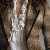 Agata | Blazer sartoriale in tweed pied-de-poule