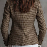 Agata | Blazer sartoriale in tweed pied-de-poule