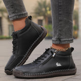 Eva | Scarpe con Lacci e Zip Laterale