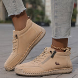 Eva | Scarpe con Lacci e Zip Laterale