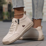 Eva | Scarpe con Lacci e Zip Laterale
