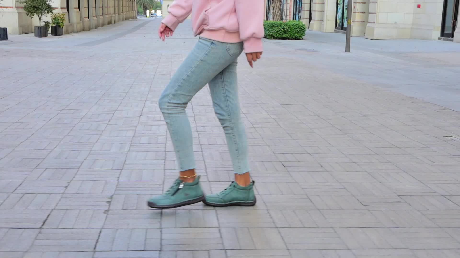 Eva | Scarpe con Lacci e Zip Laterale